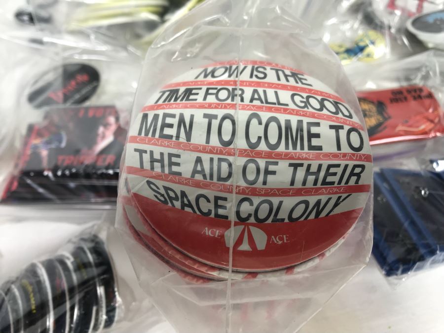 Collection Of Various Vintage Movie, TV Show, Comic Book Promotional Buttons [Photo 24]