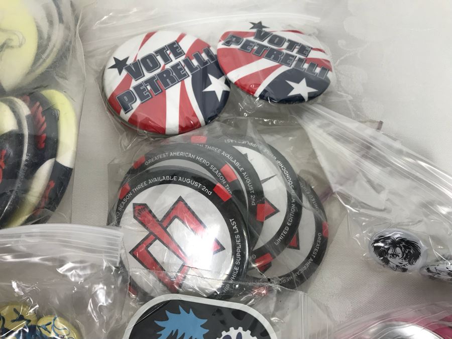 Collection Of Various Vintage Movie, TV Show, Comic Book Promotional Buttons [Photo 6]