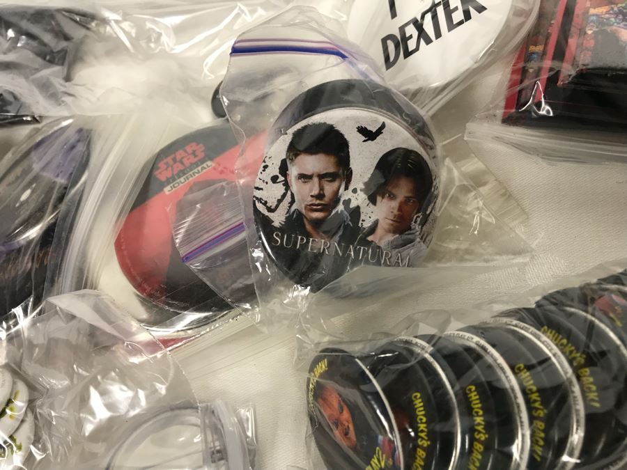 Collection Of Various Vintage Movie, TV Show, Comic Book Promotional Buttons [Photo 2]