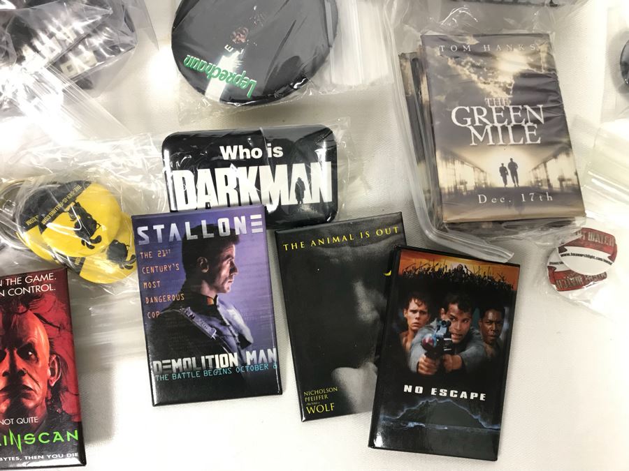 Collection Of Various Vintage Movie, TV Show, Comic Book Promotional Buttons Jurassic Park, Toy Story - See All Photos [Photo 8]