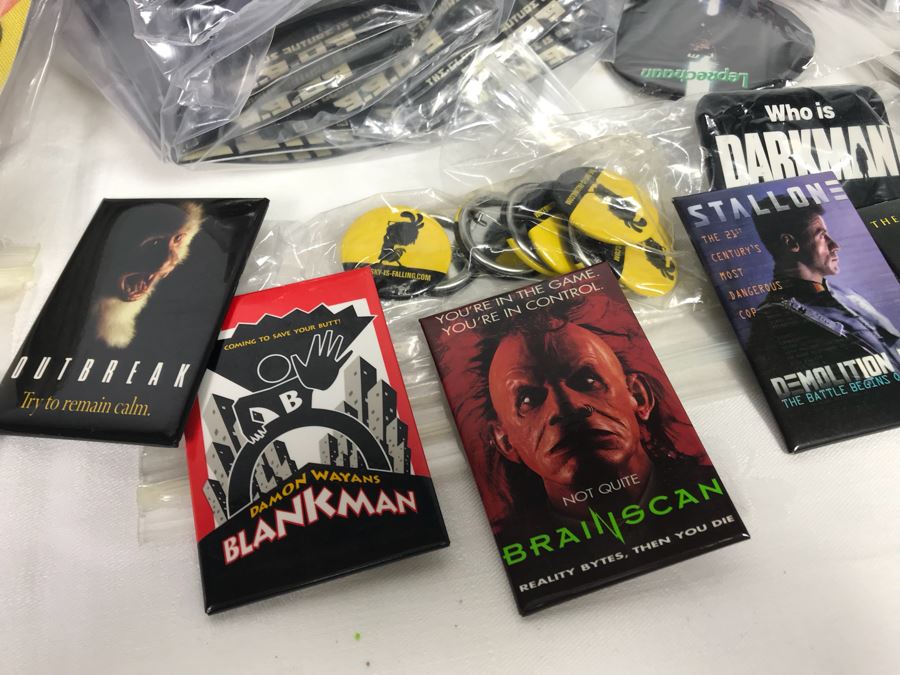 Collection Of Various Vintage Movie, TV Show, Comic Book Promotional Buttons Jurassic Park, Toy Story - See All Photos [Photo 17]