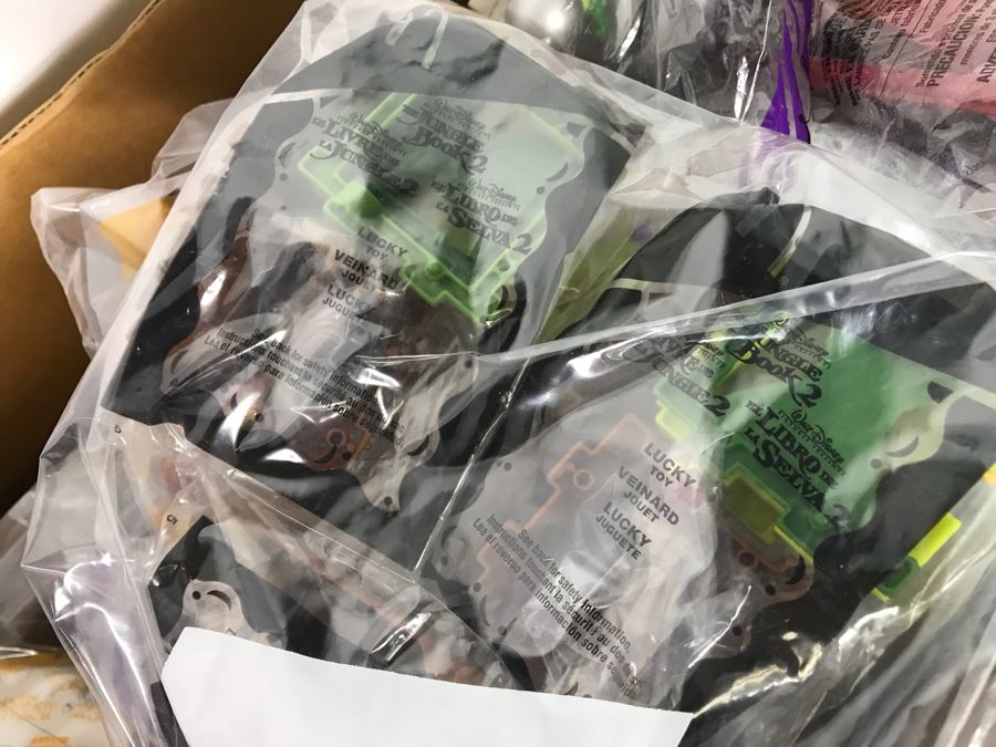 (3) Large Boxes Filled With Various McDonalds And Burger King Happy Meal Toys, Hot Wheels Posters, Sealed Nickelodeon Trivia Game, Winchester Stearman Biplane, San Diego State Chevron Car - See All Photos [Photo 11]