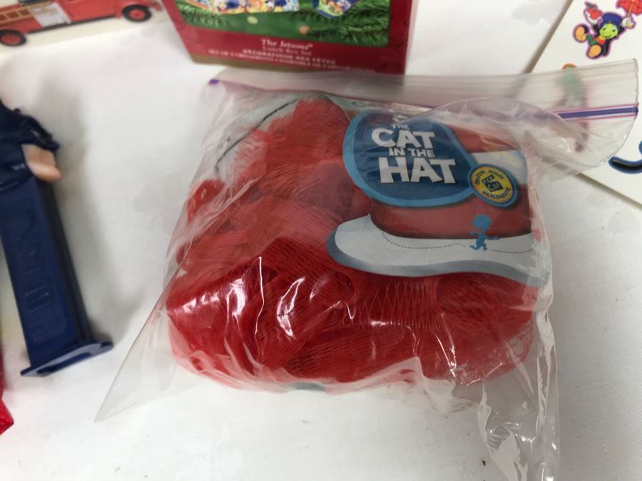 (3) Large Boxes Filled With Various McDonalds And Burger King Happy Meal Toys, Christmas Ornaments, Trading Cards Including Pokemon, PEZ Dispensers - See All Photos [Photo 9]