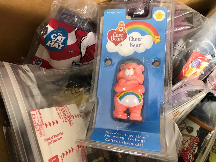 (3) Large Boxes Filled With Various McDonalds And Burger King Happy Meal Toys, Christmas Ornaments, Trading Cards Including Pokemon, PEZ Dispensers - See All Photos [Photo 33]