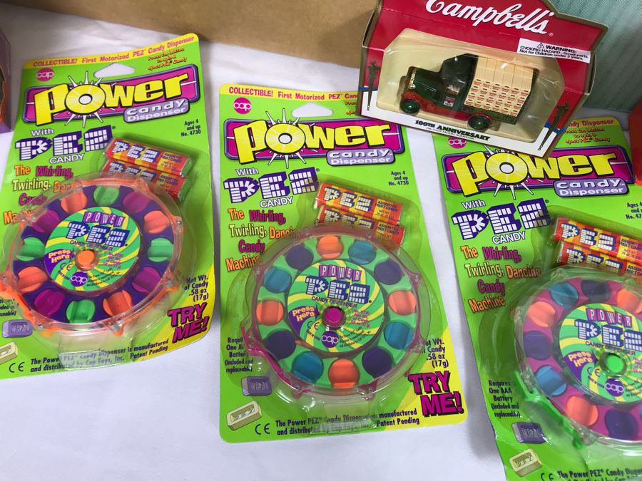 (3) Large Boxes Filled With Various McDonalds And Burger King Happy Meal Toys, Christmas Ornaments, Trading Cards Including Pokemon, PEZ Dispensers - See All Photos [Photo 16]