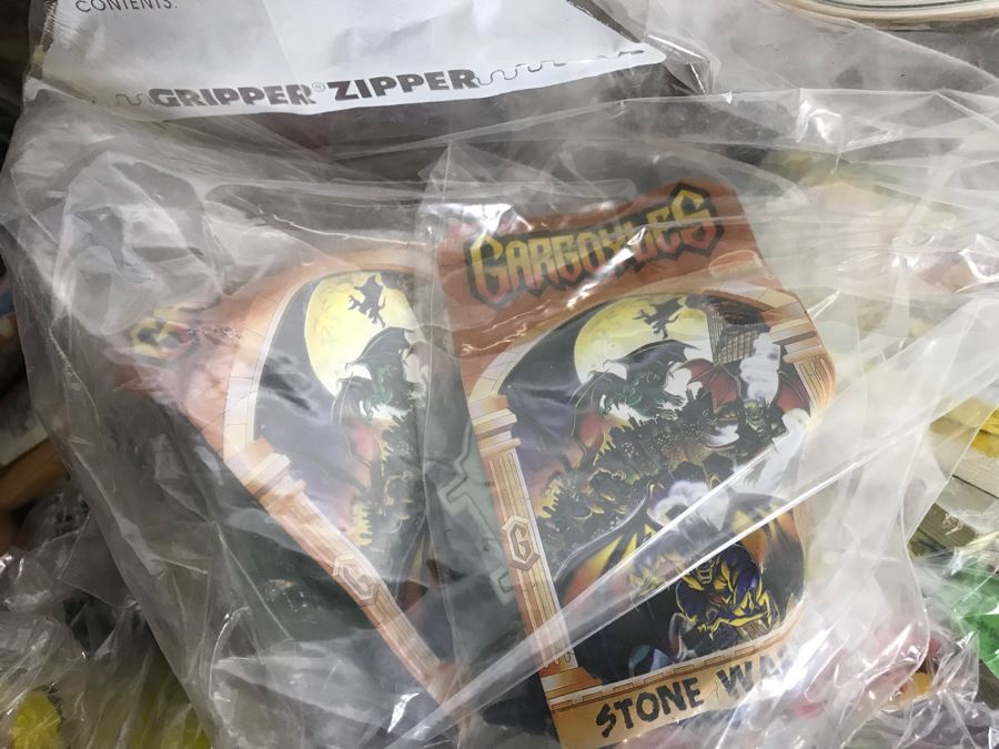 (3) Large Boxes Filled With Various McDonalds And Burger King Happy Meal Toys, Christmas Ornaments, Trading Cards Including Pokemon, PEZ Dispensers - See All Photos [Photo 59]