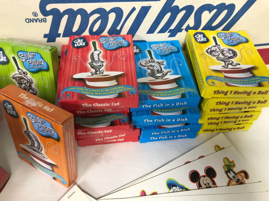 (3) Large Boxes Filled With Various McDonalds And Burger King Happy Meal Toys, Christmas Ornaments, Trading Cards Including Pokemon, PEZ Dispensers - See All Photos [Photo 7]