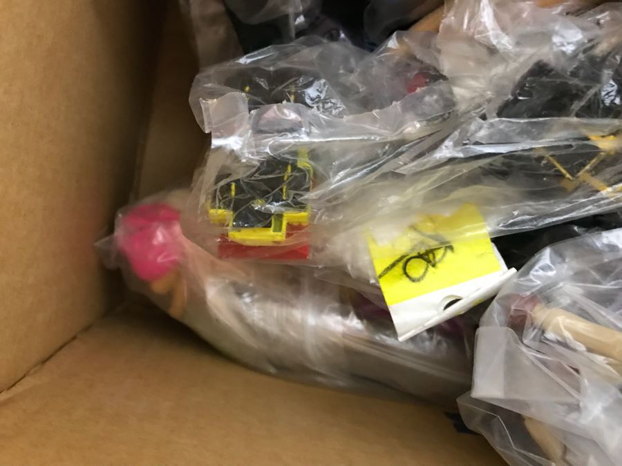 (3) Large Boxes Filled With Various McDonalds And Burger King Happy Meal Toys, Christmas Ornaments, Trading Cards Including Pokemon, PEZ Dispensers - See All Photos [Photo 60]