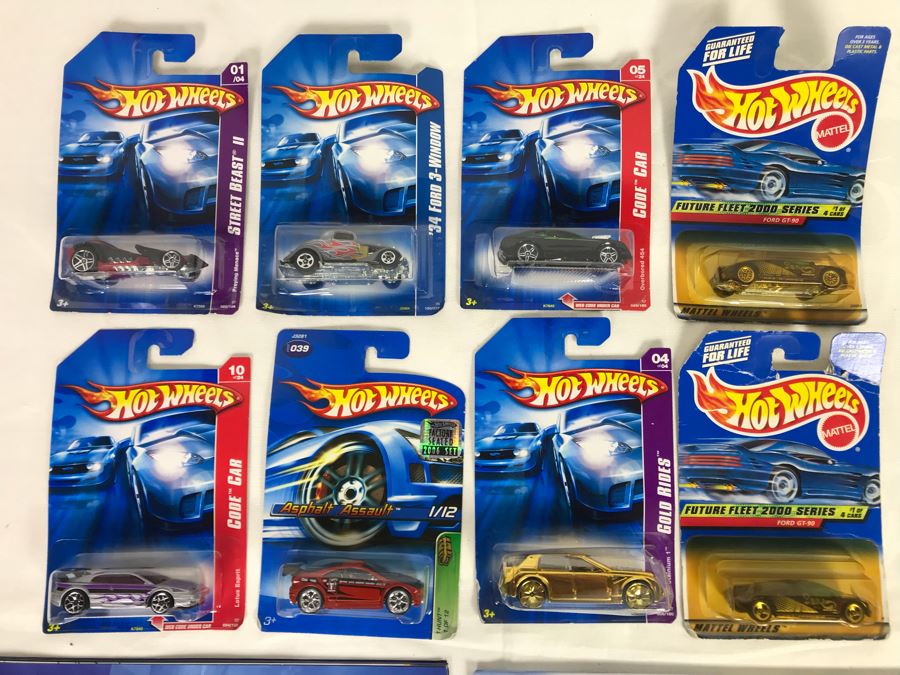 (8) Mattel Hot Wheels Cards With Hot Wheels Poster [Photo 2]