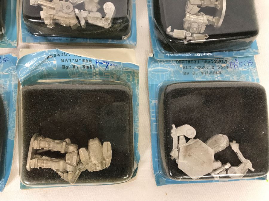 Vintage BattleTech BattleMech Recognition Playing Cards And Collection Of (13) OmniMechs Sets (Note That Cardboard Backing Is Separated On Some) [Photo 4]