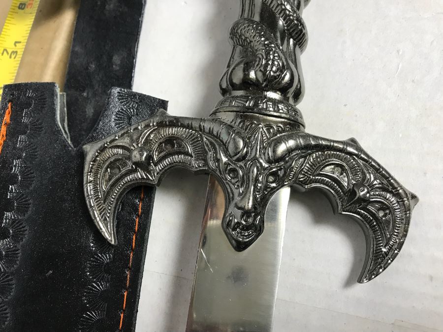 Set Of (3) Large Fantasy Swords New Old Stock 43'L [Photo 16]
