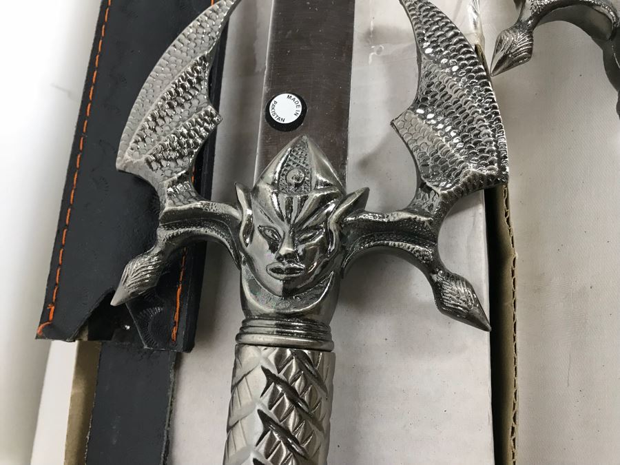 Set Of (3) Large Fantasy Swords New Old Stock (1) King Arthur Excalibur 44'L [Photo 8]