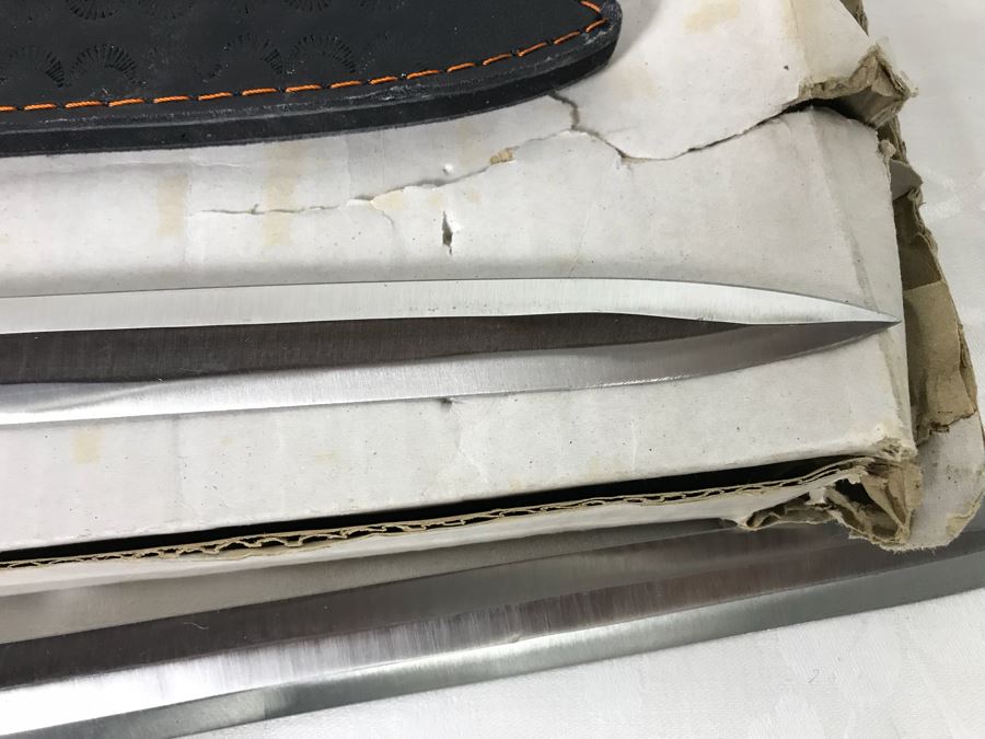 Set Of (3) Large Fantasy Swords New Old Stock (1) King Arthur Excalibur 44'L [Photo 12]