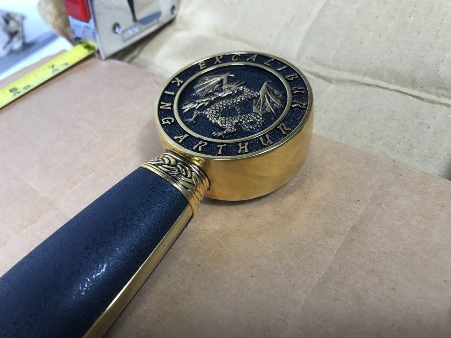 Set Of (3) Large Fantasy Swords New Old Stock (1) King Arthur Excalibur 44'L [Photo 4]