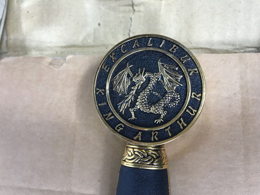 Set Of (3) Large Fantasy Swords New Old Stock (1) King Arthur Excalibur 44'L [Photo 3]