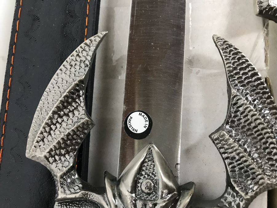 Set Of (3) Large Fantasy Swords New Old Stock (1) King Arthur Excalibur 44'L [Photo 9]