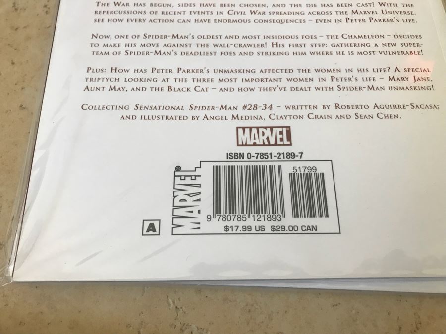 (4) Marvel Comics Trade Paperback Comic Books: Civil War Amazing Spider-Man, Front Line, Peter Parker Spider-Man [Photo 5]