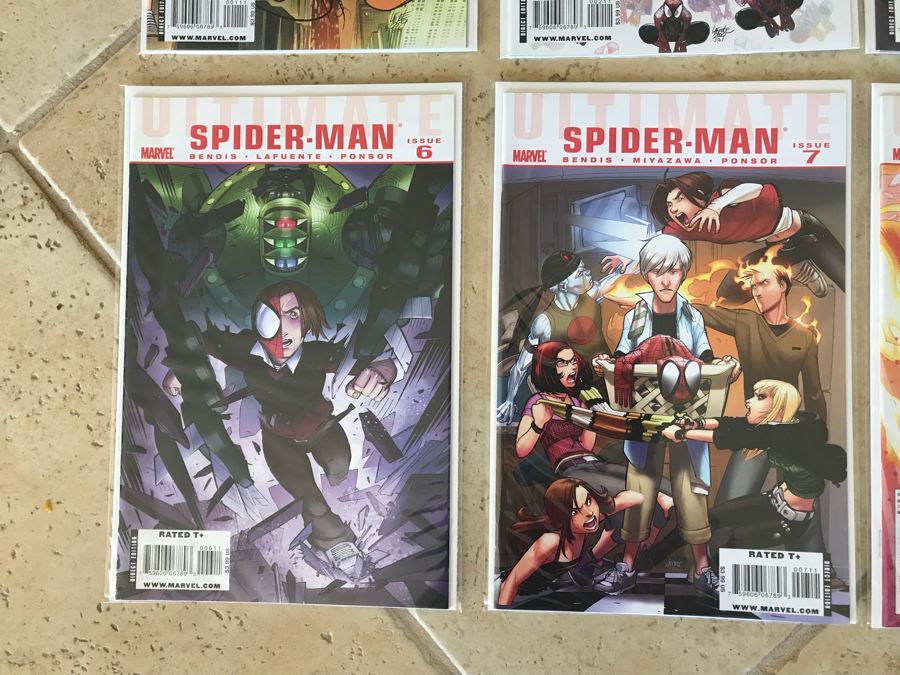 (11) Marvel Ultimate Spider-Man 001-10 Comic Books (2 Copies Of Issue 4) [Photo 5]
