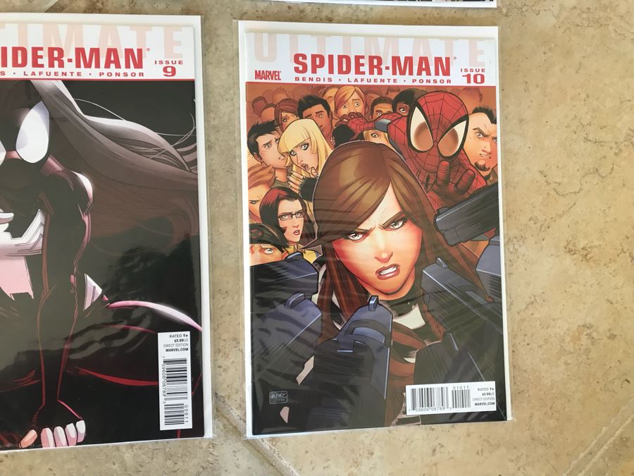 (11) Marvel Ultimate Spider-Man 001-10 Comic Books (2 Copies Of Issue 4) [Photo 7]