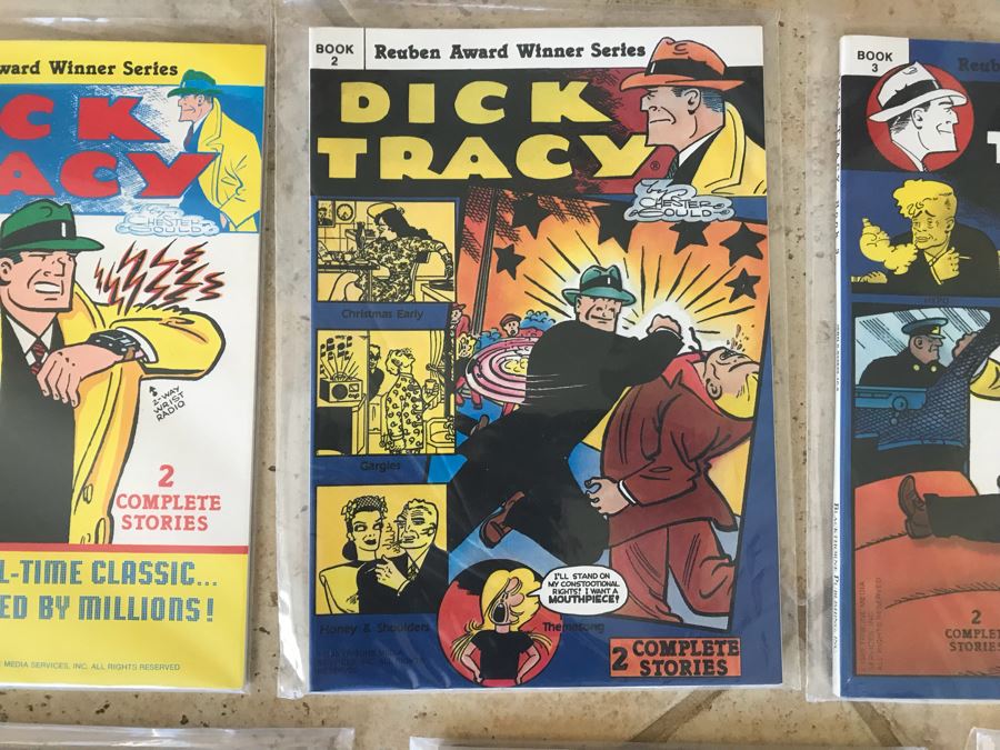 (9) Vintage Dick Tracy Trade Paperback Comic Books [Photo 3]