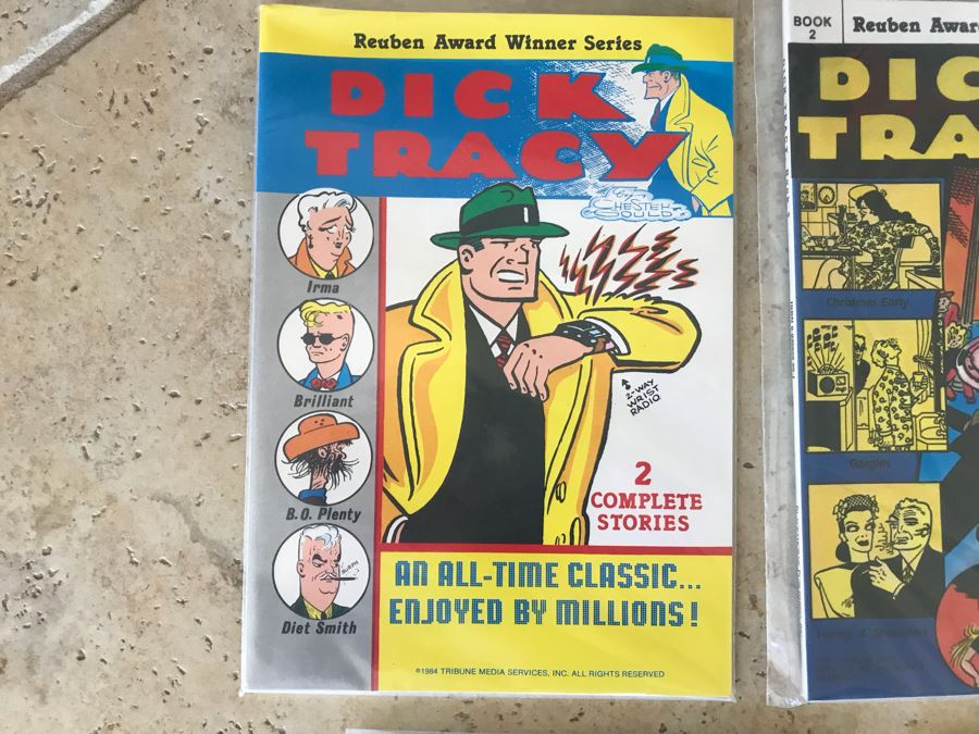 (9) Vintage Dick Tracy Trade Paperback Comic Books [Photo 2]