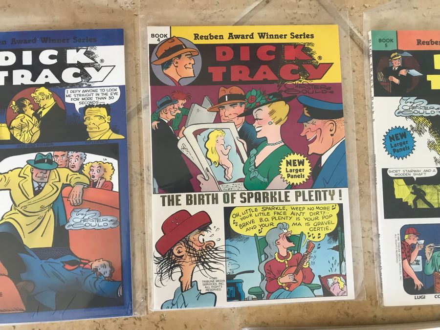 (9) Vintage Dick Tracy Trade Paperback Comic Books [Photo 5]