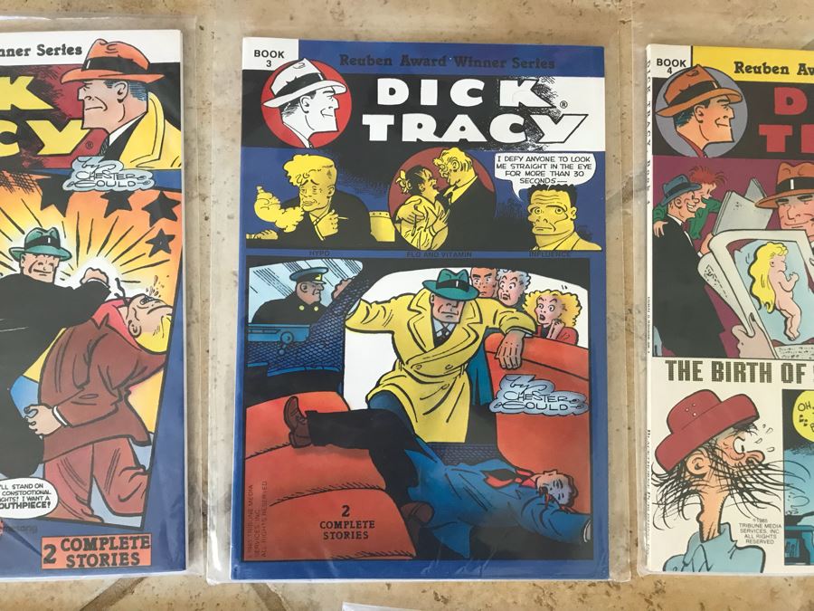 (9) Vintage Dick Tracy Trade Paperback Comic Books [Photo 4]