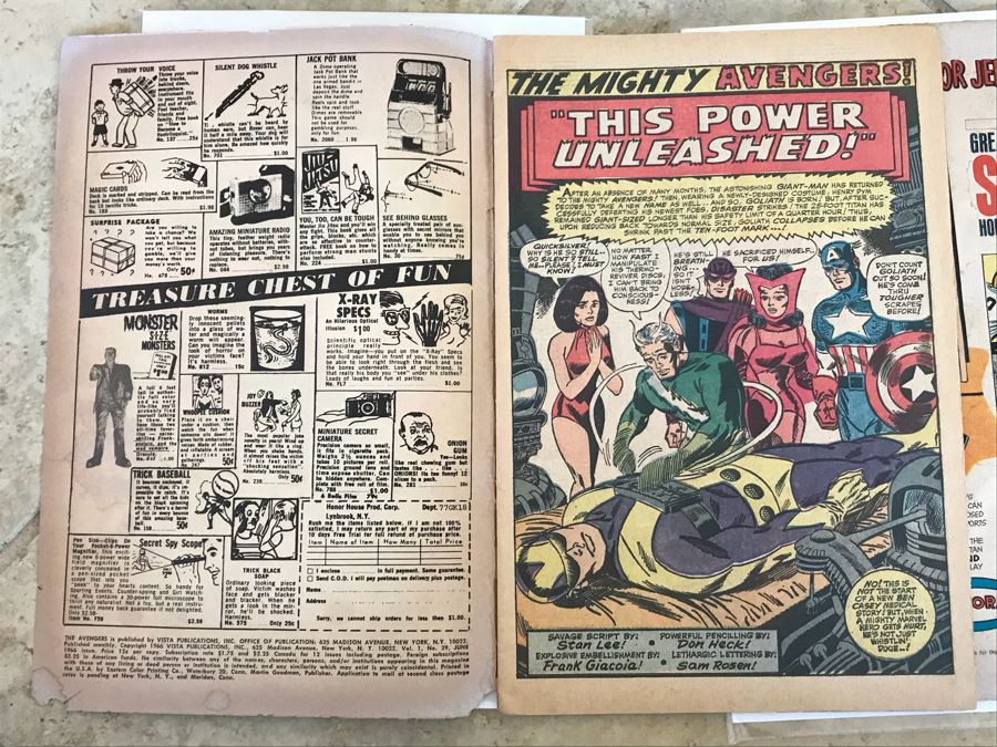 Vintage 1966 Marvel Comics Group The Avengers Comic Books Issue 28 And 29 [Photo 15]