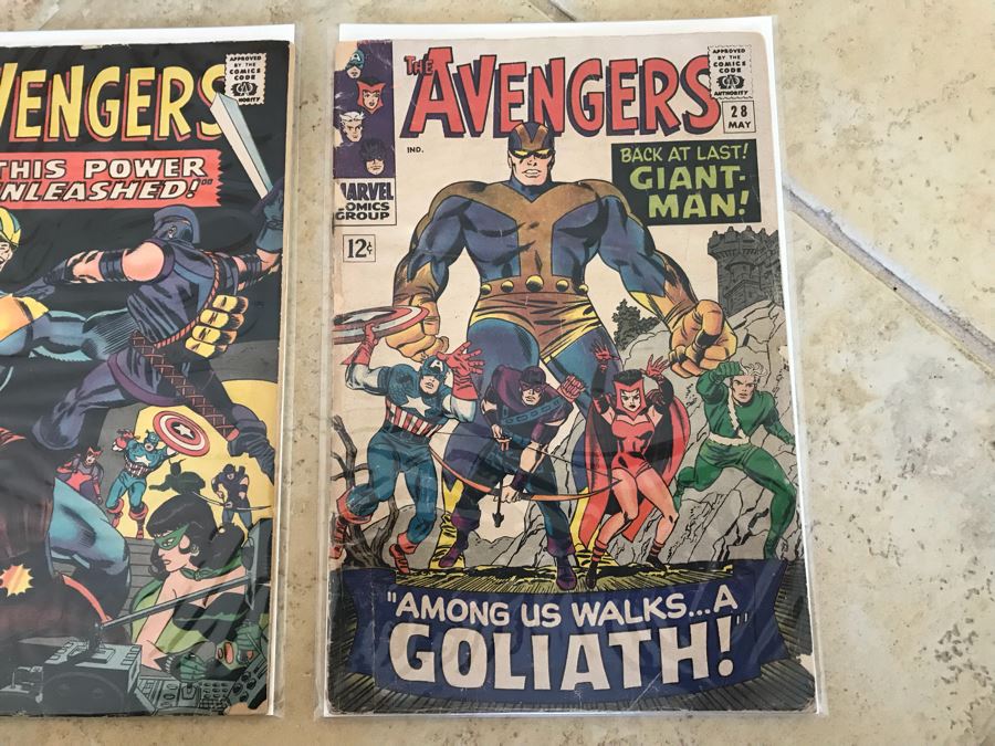 Vintage 1966 Marvel Comics Group The Avengers Comic Books Issue 28 And 29 [Photo 8]