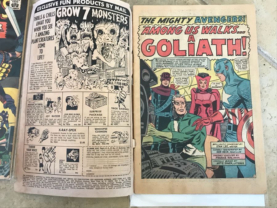 Vintage 1966 Marvel Comics Group The Avengers Comic Books Issue 28 And 29 [Photo 19]