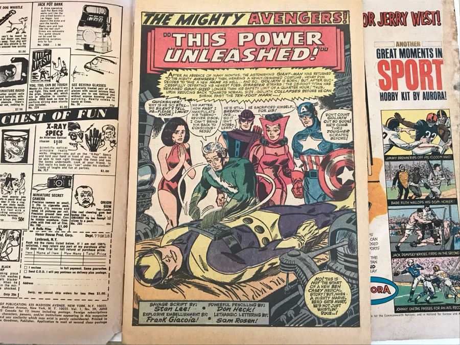 Vintage 1966 Marvel Comics Group The Avengers Comic Books Issue 28 And 29 [Photo 16]