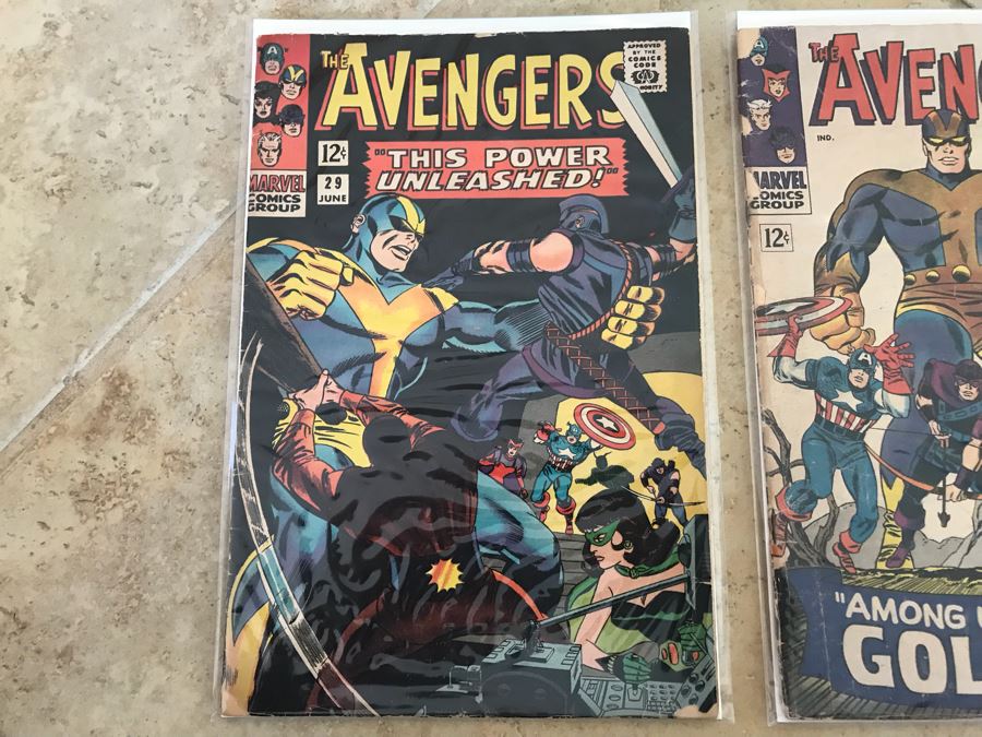 Vintage 1966 Marvel Comics Group The Avengers Comic Books Issue 28 And 29 [Photo 2]