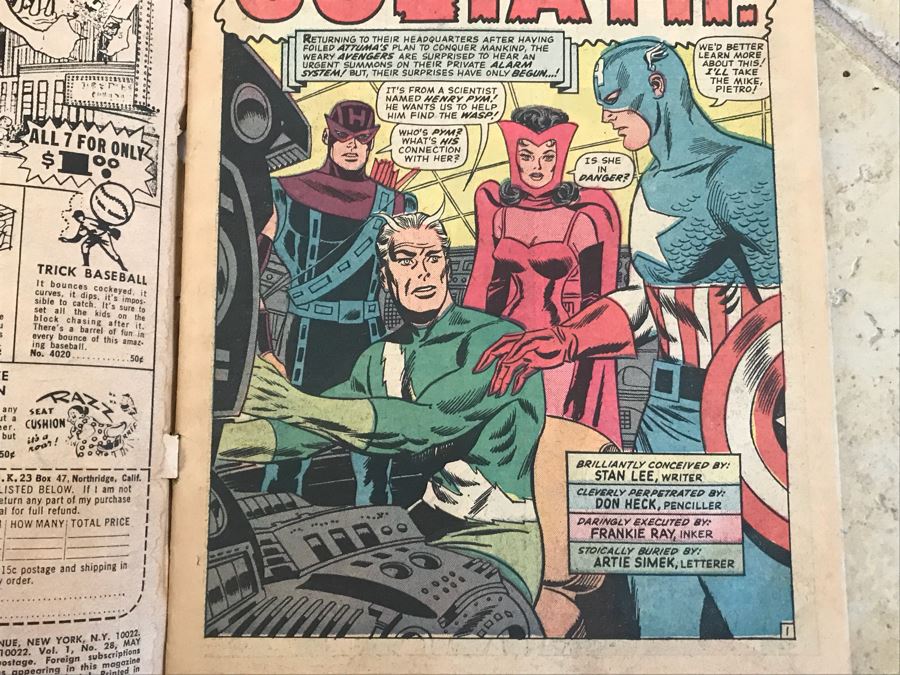 Vintage 1966 Marvel Comics Group The Avengers Comic Books Issue 28 And 29 [Photo 21]