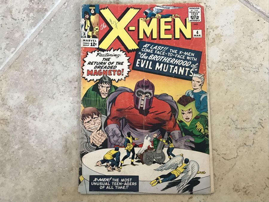 Vintage 1964 Marvel Comics Group The X-Men Issue 4