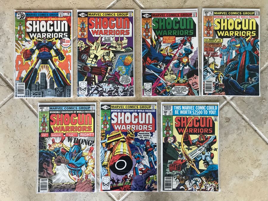 (7) Marvel Shogun Warriors Comic Books