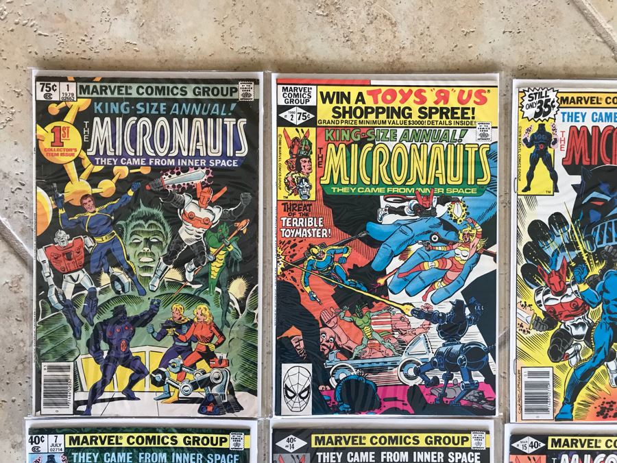 (47) Marvel Micronauts Comic Books Includes Issue 1 And Annual Issue 1 - See Photos [Photo 2]