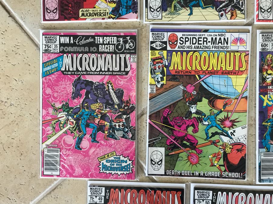 (47) Marvel Micronauts Comic Books Includes Issue 1 And Annual Issue 1 - See Photos [Photo 14]