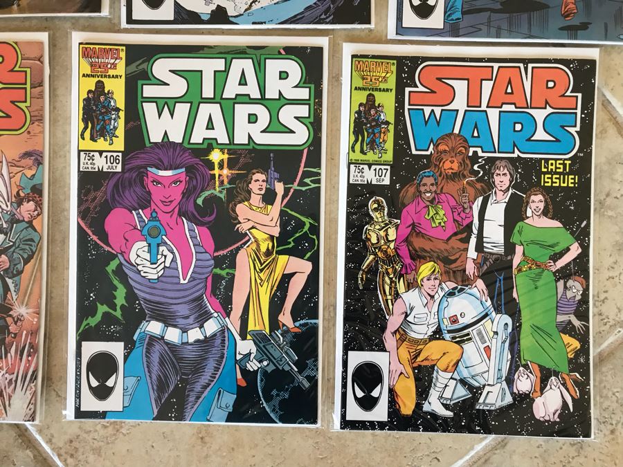 (16) Marvel STAR WARS Comic Books Includes Last Issue 107 - See Photos [Photo 9]