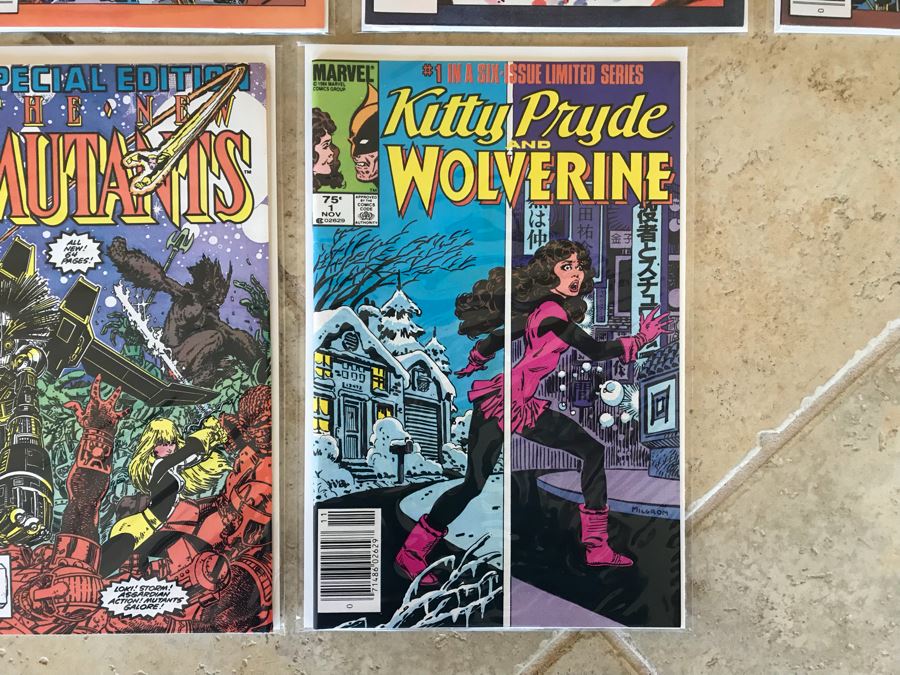 Vintage Marvel Comic Books: Man From Atlantis Issue 1, The Savage She-Hulk, The Human Fly Issue 1, Machine Man, The Vision And The Scarlet Witch 1, The New Mutants Special Edition 1, Kitty Pryde And Wolverine 1 [Photo 11]