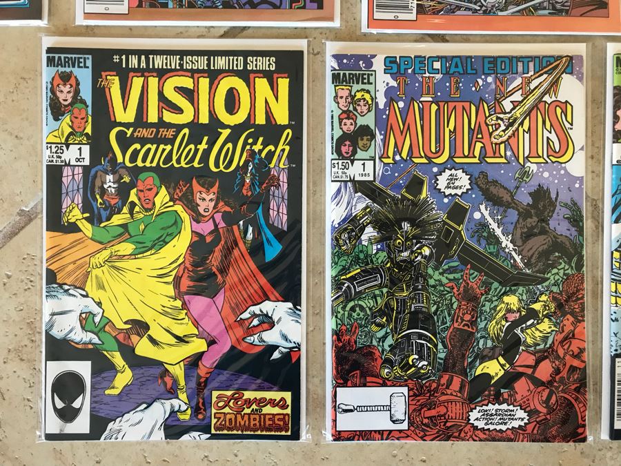 Vintage Marvel Comic Books: Man From Atlantis Issue 1, The Savage She-Hulk, The Human Fly Issue 1, Machine Man, The Vision And The Scarlet Witch 1, The New Mutants Special Edition 1, Kitty Pryde And Wolverine 1 [Photo 9]