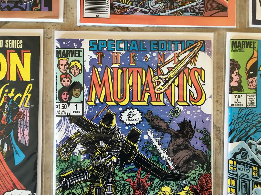 Vintage Marvel Comic Books: Man From Atlantis Issue 1, The Savage She-Hulk, The Human Fly Issue 1, Machine Man, The Vision And The Scarlet Witch 1, The New Mutants Special Edition 1, Kitty Pryde And Wolverine 1 [Photo 10]