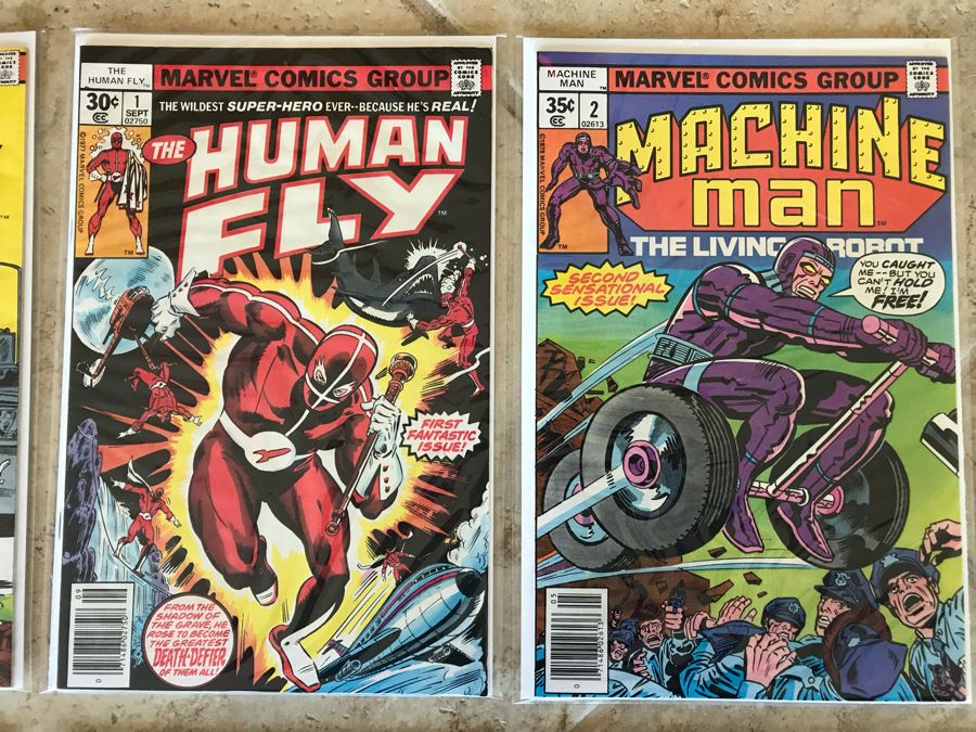 Vintage Marvel Comic Books: Man From Atlantis Issue 1, The Savage She-Hulk, The Human Fly Issue 1, Machine Man, The Vision And The Scarlet Witch 1, The New Mutants Special Edition 1, Kitty Pryde And Wolverine 1 [Photo 4]