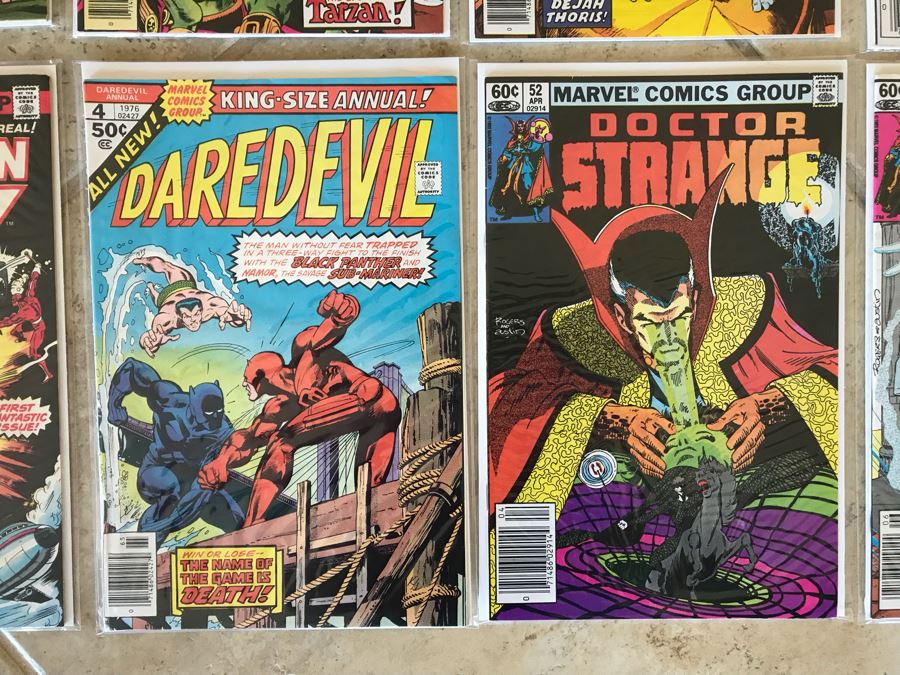 (18) Vintage Marvel Comic Books: Power Man And Iron Fist, John Carter Warlord Of Mars Edgar Rice Burroughs, Avengers, Man From Atlantis 1, The Human Fly 1, Hulk, Doctor Strange, Howard The Duck [Photo 6]