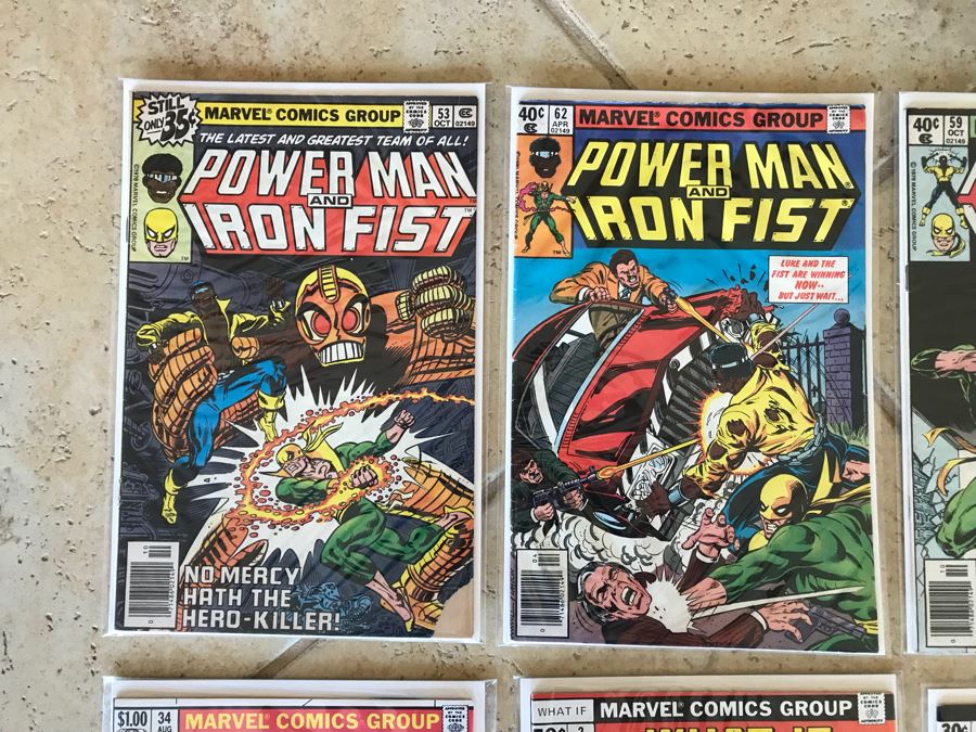 (18) Vintage Marvel Comic Books: Power Man And Iron Fist, John Carter Warlord Of Mars Edgar Rice Burroughs, Avengers, Man From Atlantis 1, The Human Fly 1, Hulk, Doctor Strange, Howard The Duck [Photo 8]