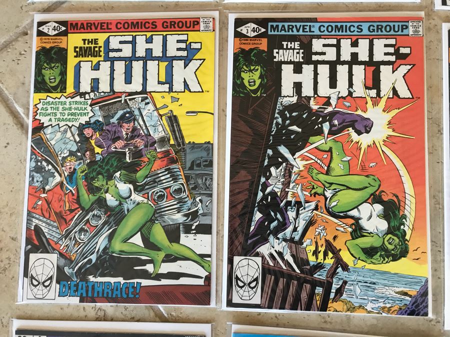 (18) Vintage Marvel Comic Books: Wonder Man 1, Saga Of Crystar Crystal Warrior 1, The Spider-Woman, Red Sonja 1, Savage She-Hulk, Ms Marvel,  Contest Of Champions 1, Marvel Super Heroes Secret Wars 1 [Photo 5]