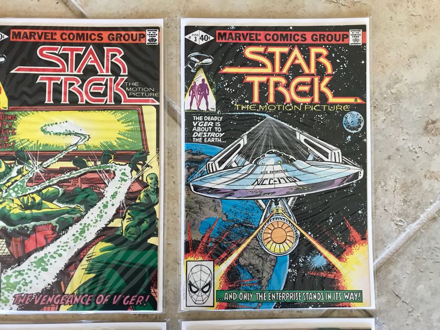 (5) Marvel Star Trek Comic Books Incl Issue 1 And (1) DC Star Trek IV Comic Book [Photo 4]