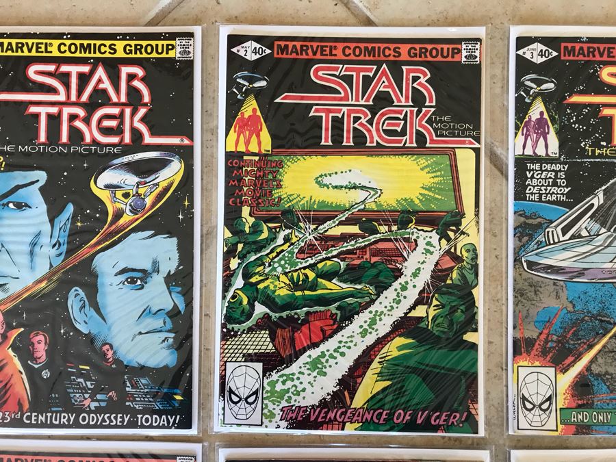 (5) Marvel Star Trek Comic Books Incl Issue 1 And (1) DC Star Trek IV Comic Book [Photo 3]
