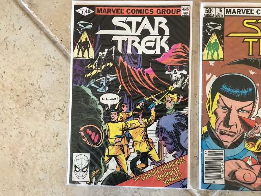 (5) Marvel Star Trek Comic Books Incl Issue 1 And (1) DC Star Trek IV Comic Book [Photo 5]