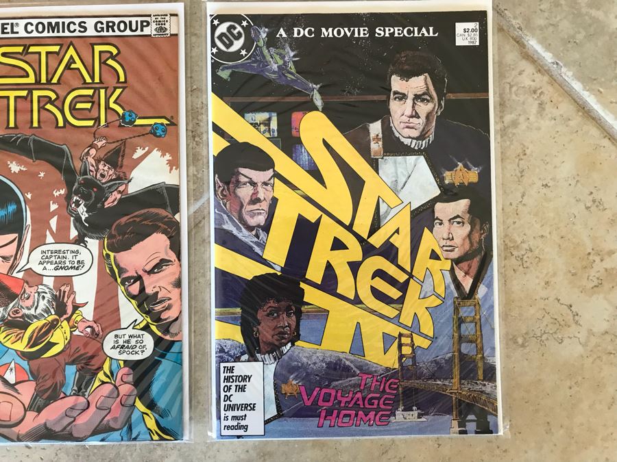 (5) Marvel Star Trek Comic Books Incl Issue 1 And (1) DC Star Trek IV Comic Book [Photo 7]