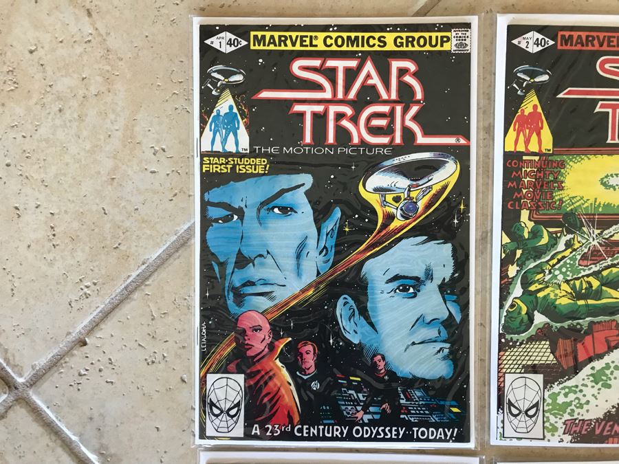 (5) Marvel Star Trek Comic Books Incl Issue 1 And (1) DC Star Trek IV Comic Book [Photo 2]